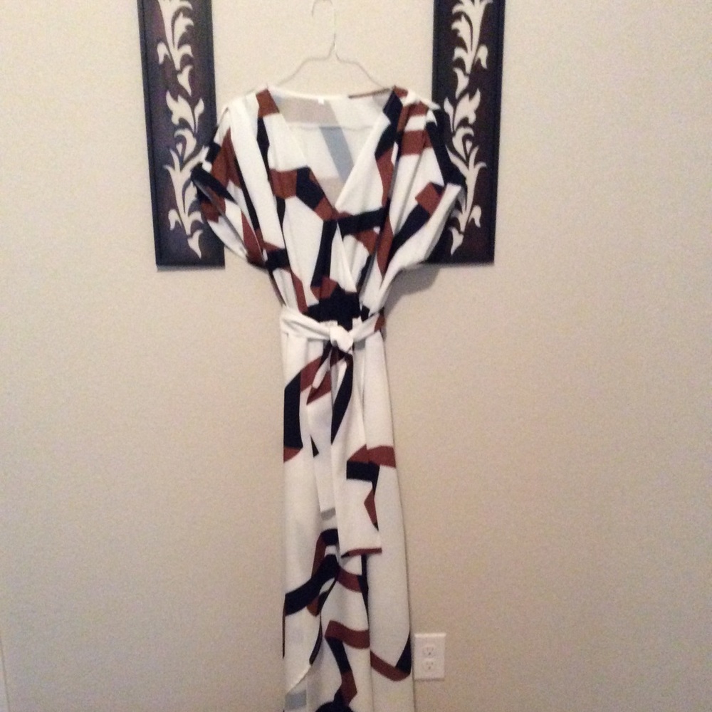 Boutique hi low wrap dress